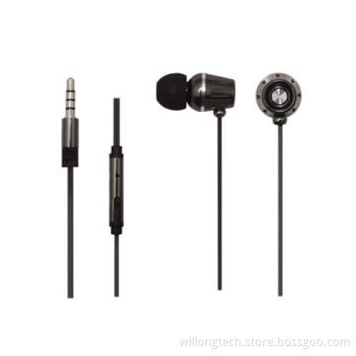 Supper Bass Metal Earphones for Samsung, iPhone, HTC, 3mW Rated Power
